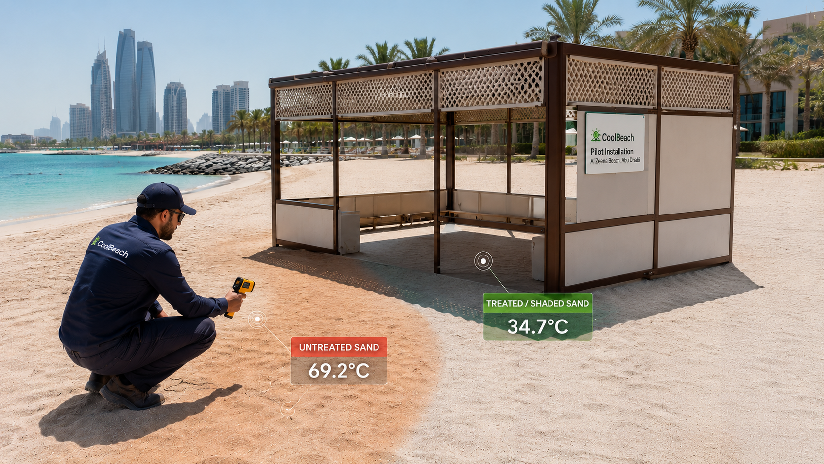 CoolVista outdoor installation